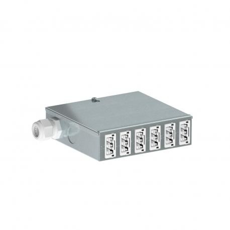 UVS-WIN F6W 6107982 OBO BETTERMANN Distributor under ground connection fixed, WINSTA 6 150x196x46, steel, St