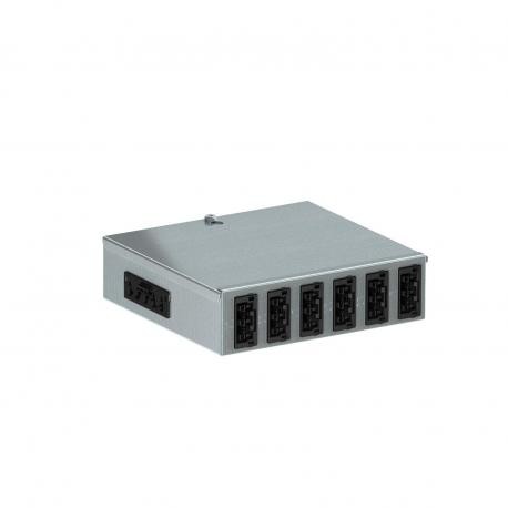 UVS-WIN 6S 6107986 OBO BETTERMANN Distribuidor sub-piso com WINSTA, 1I 6O 150x163x46, aço, St.