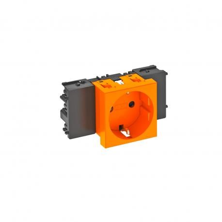 STD-D0C ROR1 6120344 OBO BETTERMANN Electrical outlet 0°, simple grounding, Connect 45 250V, 10/16A Pure ora..