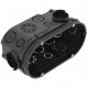 UG 66-DV 2003720 OBO BETTERMANN UP Meccan box. Surface UG 66-DV, double combination 2x Ø60xH66mm Polypropyle..