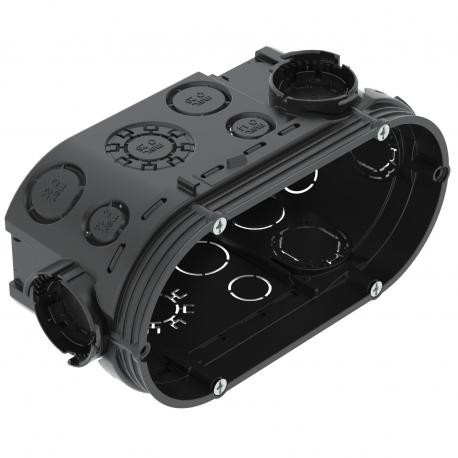UG 66-DV 2003720 OBO BETTERMANN UP Meccan box. Surface UG 66-DV, double combination 2x Ø60xH66mm Polypropyle..