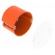 HG 61-AD-D 2003820 OBO BETTERMANN HW Wall socket panel HG 61-AD-D, with lid Ø74mm, H61mm Polypropylene, PP