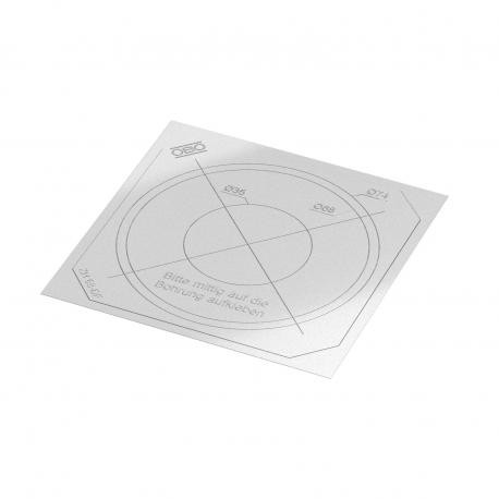 ZH 68-DF 2003850 OBO BETTERMANN ZH 68-DF airtight film, for wall box panel Ø68mm