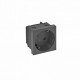 STD-D3S SWGR1 6120081 OBO BETTERMANN 33° electrical outlet, simple STD-D3S SWGR1, ground connection 250V, 10..