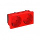 STD-D3S SRO2 6120109 OBO BETTERMANN 33° electrical socket, double STD-D3S SRO2, ground connection 250V, 10/1..