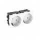 STD-D3SC RW2 6120483 OBO BETTERMANN 33° electrical socket, double STD-D3SC RW2, ground connection, Connect 4..