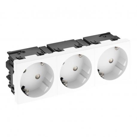 STD-D3SC RW3 6120503 OBO BETTERMANN 33° electrical socket, triple STD-D3SC RW3, grounding, Connect 45 250V, ..