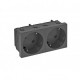STD-D3S SWGR2 6120111 OBO BETTERMANN 33° electrical socket, double STD-D3S SWGR2, ground connection 250V, 10..