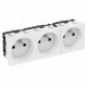 STD-F0 RW3 6120192 OBO BETTERMANN ELECTRICAL SOCKET 0°, TRIPLE STD-F0 RW3