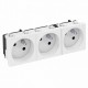 STD-F3 RW3 6120262 OBO BETTERMANN ELECTRICAL SOCKET 33°, TRIPLE STD-F3 RW3