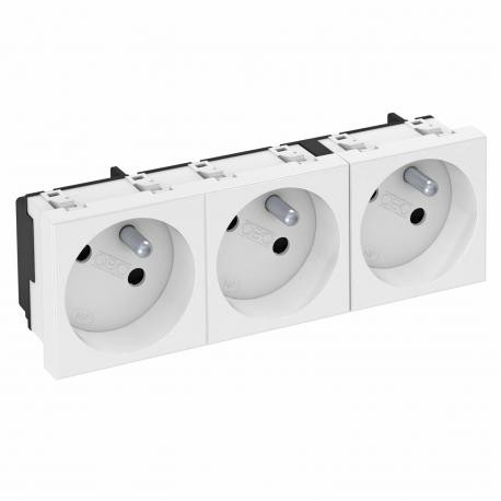 STD-F3 RW3 6120262 OBO BETTERMANN ELECTRICAL SOCKET 33°, TRIPLE STD-F3 RW3