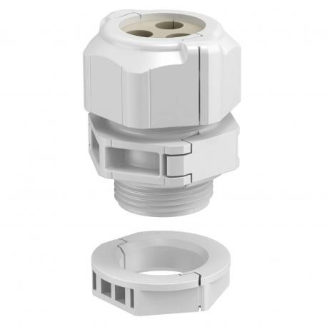 V-TEC TB25 4x6 2024930 OBO BETTERMANN Glands, divisible Packing, multiple M25 light grey Polycarbonate, PC