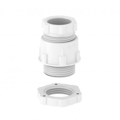 106+PG13 MG LGR 2038434 OBO BETTERMANN Drüsen mit Unternour PG13 Hellgrau, RAL 7035 Polystyrol, PS
