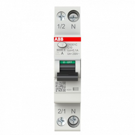2CSR255163R2104 ABB I.com. DS301C 1P+N C10 A 6KA 100mA