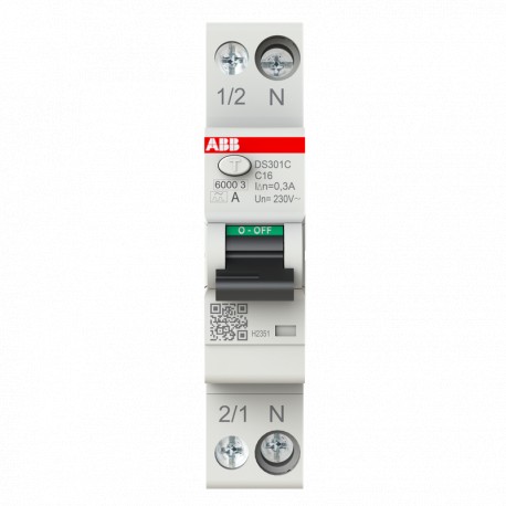 2CSR255163R3164 ABB I.com. DS301C 1P+N C16 A 6KA 300mA