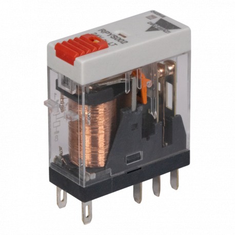 RPYS002024ALT CARLO GAVAZZI Narrow format electromechanical relays, Led version + Test button