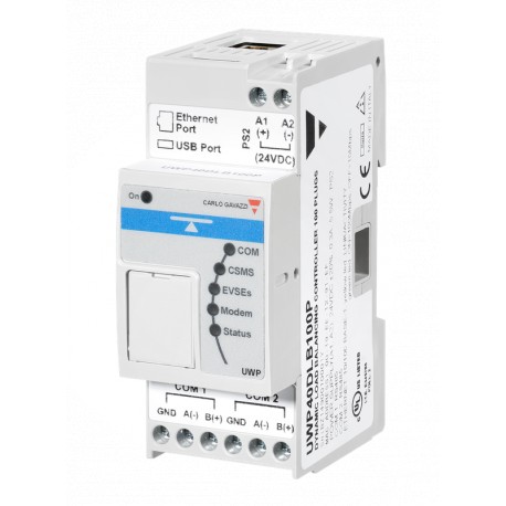 UWP40DLB20P CARLO GAVAZZI Dynamic load balancing controller for EV chargers running OCPP 1.6 J