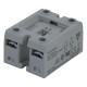 RK2A60D50CX30 CARLO GAVAZZI 2-pole panel mount SSR, Zero-cross switching, Operating voltage (Ue): 42 660 Vac..