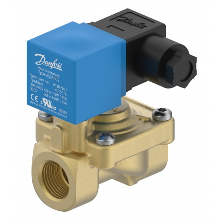 042U651419 DANFOSS REFRIGERATION Solenoid valve, EV220S, Function: NO, G, 1/2, 4 m³/h, EPDM