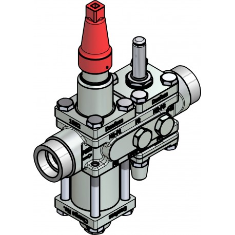 027L3064 DANFOSS REFRIGERATION Ventilstation, ICF 20-4-8, 25 mm, Standardmäßiger Anschluss: ASME B 16.11