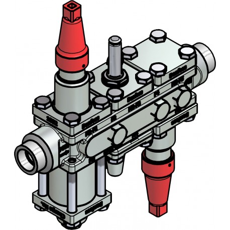 027L3124 DANFOSS REFRIGERATION Valve station, ICF 20-6-4, 20 mm, Connection standard: ASME B 16.11