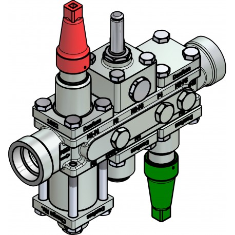 027L3378 DANFOSS REFRIGERATION Valve station, ICF 20-6-90, 32 mm, Connection standard: ASME B 16.11