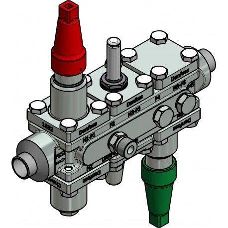027L3446 DANFOSS REFRIGERATION Valve station, ICF 20-6-90, 20 mm, Connection standard: EN 10220