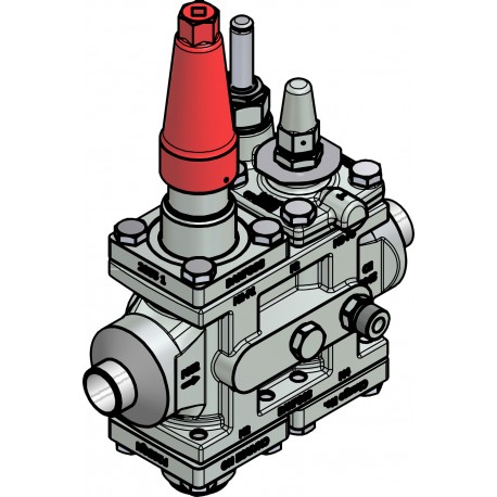 027L4054 DANFOSS REFRIGERATION Ventilstation, ICF 25-4-8, 25 mm, Standardmäßiger Anschluss: EN 10220
