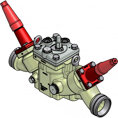 027L6508 DANFOSS REFRIGERATION Valve station, ICF 65-3-42S40, 80 mm, Connection standard: ASME B 36.10M SCHE..