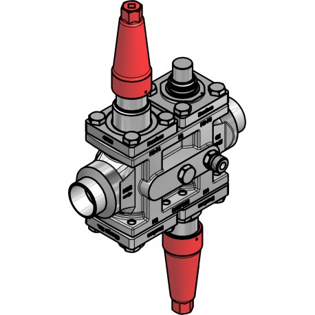 027L4190 DANFOSS REFRIGERATION Valve station, ICF SS 25-4-90, 40 mm, Connection standard: EN 10220