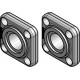 027N3040 DANFOSS REFRIGERATION Flange set, Flange, 65 mm, Butt weld
