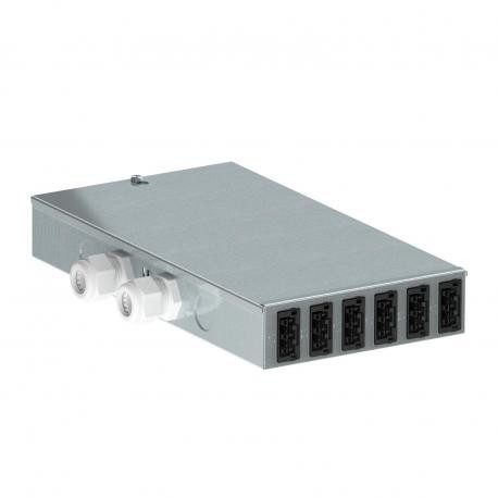 UVS-WIN F6S6W 6107984 OBO BETTERMANN Distributor under ground connection fixed, 12 WINSTA 300x196x46, steel,..