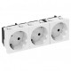 STD-D3S RW3 6120123 OBO BETTERMANN 33° electrical socket, triple STD-D3S RW3, ground connection 250V, 10/16A..