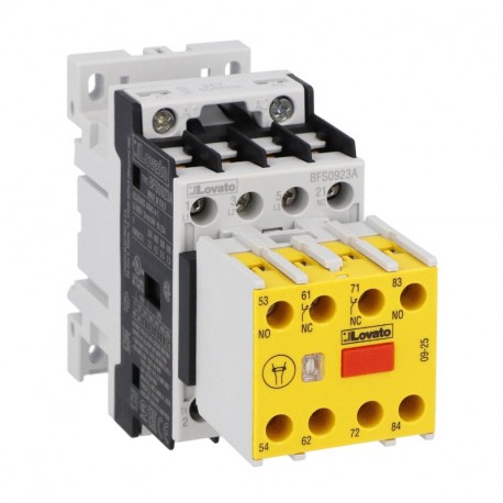 BFS0923A024 LOVATO 3P 9A AC3 24V 50/60HZ safety contactor
