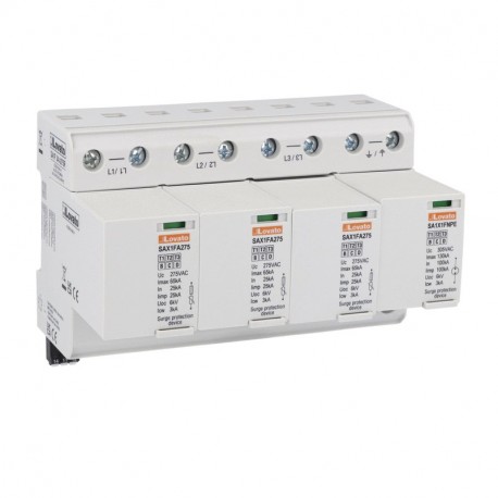 SA1F34A275R LOVATO SPD TYPE 1 4P INTEGRATED FUSE
