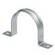 605 63 ALU 1017997 OBO BETTERMANN Anbringen Clip zwei Lappen, 63mm, Aluminium, Alu