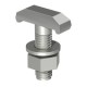 5023 M12x30 V4A 1153713 OBO BETTERMANN testa gancio della vite, M12x30mm, in acciaio inox, grado 316 Ti, VA,..