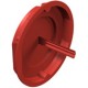 UG 60 SD 2003317 OBO BETTERMANN cobrir escondido sinal, Ø60mm, Vermelho, polietileno, PE