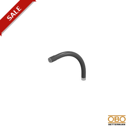 SBM25W SW 2046514 OBO BETTERMANN 90 ° Gewindestahlbogen mit Gewindehülse, M25x1,5, Schwarz, Gemalt, Stahl, St