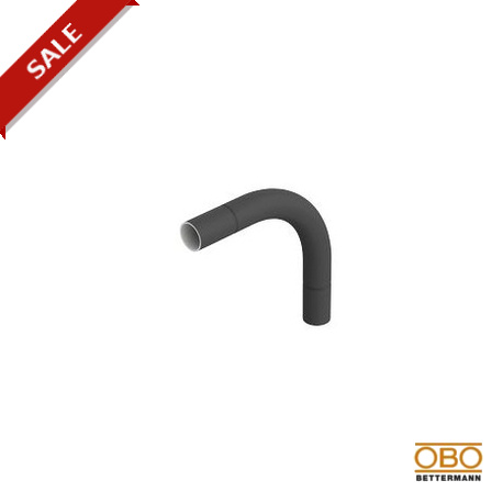 SB16W SW 2046575 OBO BETTERMANN Acciaio curva Plug, Ø16mm, nero, laccato, acciaio, St