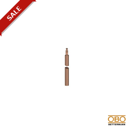 219 20 BP CU 5000505 OBO BETTERMANN Messa a terra asta con guaina di rame, 1,5 m, la placcatura in rame, acc..