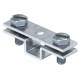 831 30 M6 5032237 OBO BETTERMANN Morsetto per FL30, con filettatura M6, 30 mm, zincato a caldo, DIN EN ISO 1..