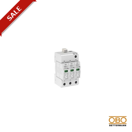 V20-C 3+FS-280 5094731 OBO BETTERMANN parafoudre sobret. Type 2, la version 3 pôles avec FS, 280V,