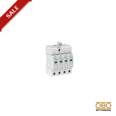 V20-C 4+FS-280 5094734 OBO BETTERMANN scaricatore sobret. Tipo 2, la versione 4 poli con FS, 280V,