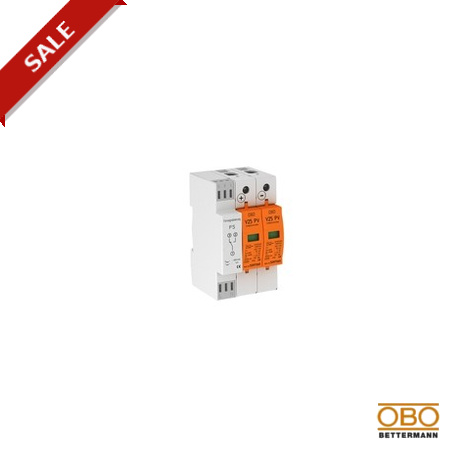 V25-B+C 2PHFS900 5097458 OBO BETTERMANN combinato V25 scaricatore, 2 poli SIST. PV + FS, 900V DC,