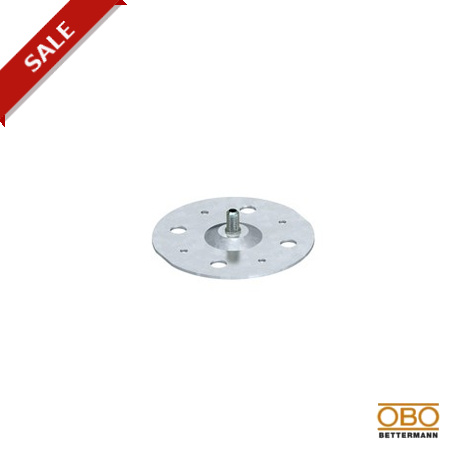 199 DIN 5208017 OBO BETTERMANN placa de fundo com parafuso de rosca M8, 100x100x2, banda galvanizado, DIN EN..