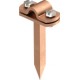 163 100 CU 5223601 OBO BETTERMANN Soutien pour le conducteur, 100mm, cuivre, Cu