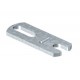 156 FL 5228328 OBO BETTERMANN top avec trou oblong ouvert, 56mm, galvanisé à chaud, DIN EN ISO 1461 acier St