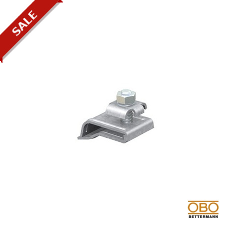 RK-FIX 5316450 OBO BETTERMANN Gutter Klemme mit Feder, feuerverzinkt nach DIN EN ISO 1461, Stahl, St