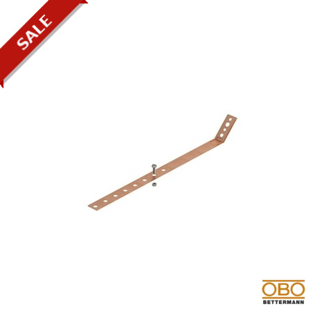 301 V-CU 5350883 OBO BETTERMANN Downspout clip adjustable, 420mm, Copper, Cu